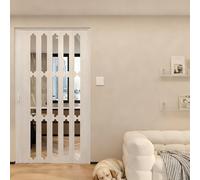 Divisorio Temporaneo, Porta Pieghevole Moubhjd per Risparmio Spazio, Guida Superiore in Lega Alluminio, Ideale per Ambienti Interni（Ad un'anta,Size：W:60 x H:190cm）