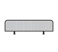 Divisorio traslucido per ufficio e sala da pranzo, 130 x 30 cm, nero, BVersatile schermo privacy per una maggiore riservatezza dello spazio di lavoro e un aspetto estetico.