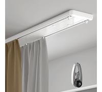 Divisorio versatile su ruote silenziose da 115 cm, robuste guide per soggiorno, camera da letto e cucina, elegante bianco perfetto per soluzioni creative per lo spazio.