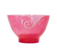 Divit Shilp Ciotola per filati in resina fatta a mano, ciotola per lavori a maglia, organizer per kit per uncinetto. (glitter rosa)