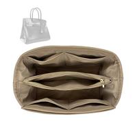 Divitize Premium Organizer compatibile con Hermes Birkin 20/25/30/35/40/45 - in Nylon Impermeabile, Design su Misura, Spazio Extra e Supporto, 24+ Colori (Cognac, for BK45)