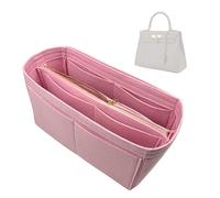 Divitize Premium Organizer compatibile con Hermes Kelly 20/25/28/32/35/40 - in Feltro Artigianale, Rivestimento Totale, Base Rinforzata, Design su Misura, 24+ Colori (Slate Grey, for KLLY 25)