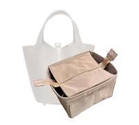 Divitize Premium Organizer compatibile con Hermes Picotin 18/22/26 - in Nylon Impermeabile, Spazio Extra e Supporto, Design su Misura, 24+ Colori (Cream, for Picotin 18 (PM))