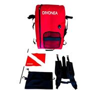 DiVONEA | Zaino impermeabile XL trasformabile in boa di segnalazione per immersioni - Accessori inclusi