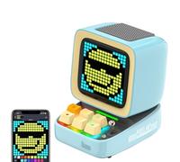 Divoom Ditoo Altoparlante Bluetooth Portatile con Display Pixel Retro, Controllo con Smartphone APP/Tastiere Meccaniche Retroilluminate RGB (blu)