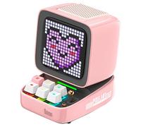 Divoom Ditoo Altoparlante Bluetooth Portatile con Display Pixel Retro, Controllo con Smartphone APP/Tastiere Meccaniche Retroilluminate RGB (Rosa)