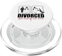 Divorziato, meme con figure stilizzate «La fine di un errore» Bride Groom PopSockets PopGrip per MagSafe