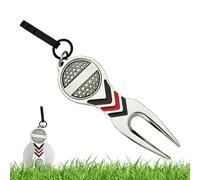 Divot - Forcella da golf in lega di zinco, 9 x 3 x 1 cm, forcella di riparazione con magnete, strumento durevole per la riparazione di segni di palla, per esercizi e manutenzione