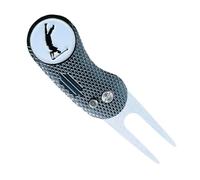 Divot, strumento di riparazione per golf, con pennarello magnetico per palline, accessorio pieghevole per la riparazione del golf, per uomini, donne, amanti del golf, amanti degli appassionati