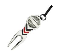 Divot Tool e marcatore per Palline, forchetta in Lega di Zinco Antiscivolo, Divertente Strumento per la Riparazione dei della Palla, per Uomini, Golfisti, Collezionisti, Club all'aperto, Sport