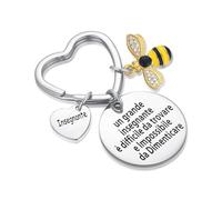 DIVSIC Portachiavi Maestra Regalo Maestra Regali Maestre Fine Anno Idee Regalo Insegnanti Regalo Per Insegnante Personalizzata Idea Regalo Portachiavi Insegnanti Idee Regalo Natale Maestre