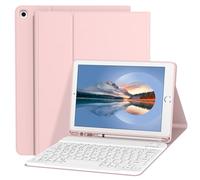 Divufus Custodia con tastiera per iPad di 9a/8a/7a generazione da 10,2 pollici, tastiera wireless magnetica staccabile, supporta il sistema 3, custodia flip con supporto per matita per iPad 10.2 2021