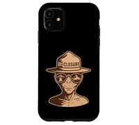 Divulgazione Alien Park Ranger UFO UAP Retro Sci-Fi Grafica Custodia per iPhone 11
