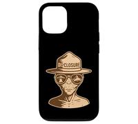 Divulgazione Alien Park Ranger UFO UAP Retro Sci-Fi Grafica Custodia per iPhone 12/12 Pro