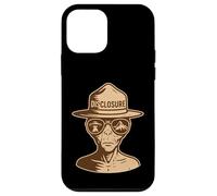 Divulgazione Alien Park Ranger UFO UAP Retro Sci-Fi Grafica Custodia per iPhone 12 mini