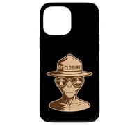 Divulgazione Alien Park Ranger UFO UAP Retro Sci-Fi Grafica Custodia per iPhone 13 Pro Max