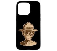 Divulgazione Alien Park Ranger UFO UAP Retro Sci-Fi Grafica Custodia per iPhone 15 Pro Max