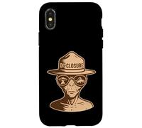 Divulgazione Alien Park Ranger UFO UAP Retro Sci-Fi Grafica Custodia per iPhone X/XS