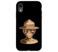 Divulgazione Alien Park Ranger UFO UAP Retro Sci-Fi Grafica Custodia per iPhone XR