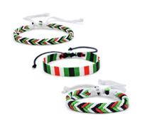 divuukyi Braccialetto in corda palestinese fatto a mano, regolabile, gioiello culturale, gioiello da polso unico per uso quotidiano o per feste, Chain width 0.7/1.2cm, circumference 17-32cm, Cotone e