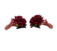 divuukyi Corno di pecora floreale Cosplay partito cartone animato COSPLAY Halloween cartone animato gioco di ruolo copricapo ballo di fine anno festa spettacolo dal vivo copricapo