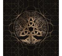 divuukyi Tovaglietta quadrata in flanella per tarocchi da tavolo con oracoli astrologici