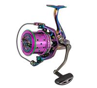Diwa Mulinelli da pesca spinning acciaio inossidabile Ruota da pesca Casting in metallo 8000 10000 12000 Serie di bobine Acqua dolce Acqua salata Big-Game Surf Mulinello da ultra liscio (8000)