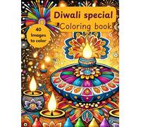 Diwali Coloring Book: Beautiful Rangoli, Diyas & Festival Lights for All Ages