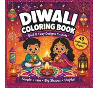 Diwali Coloring Book: Mini Bold and Easy Designs for Kids Ages 3 to 6