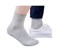 DIWANGQIANG Confezione da 6 calzini antistatici | Tessuto conduttivo sicuro ESD | Fornisce messa a terra per il controllo statico | Unisex, Grigio, Medium-Large