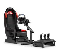 DIWANGUS Cabina di pilotaggio del simulatore di corsa d'acciaio con il | Sim Racing Cockpit adatto per G29/G920/G923, T300RS & R5, sedile incluso, memorizza in verticale, hardware