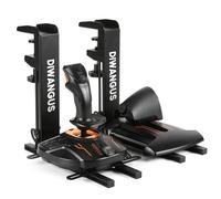 DIWANGUS Hotas - Supporto pieghevole da scrivania per joystick di volo, acceleratore, Hotas, joystick, per X52/X52 Pro/X56 T16000M/HOTAS Warthog/T Flight One/4/TCA/VKB Gladiator NXT/VPC WARBRD (2