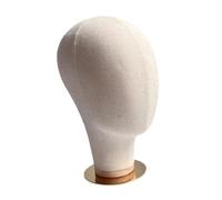 diwedaso Supporto per cappelli modello testa manichino per la realizzazione di parrucche, versatile portacappelli, facile da usare per esporre gioielli, Fondo oro, Altezza: 27 cm