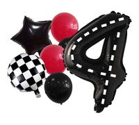 DIWULI Palloncini Compleanno Racing 4 Anni Decorazioni