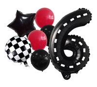 DIWULI Palloncini Compleanno Racing 6 Anni Decorazioni
