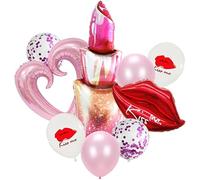 DIWULI Palloncini Kiss Me Rossetto - Palloncino Cuore Rosa