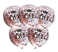 DIWULI Palloncini Numero 50 - Oro Rosa Compleanno Set