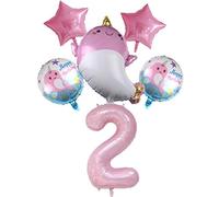 DIWULI Palloncino Compleanno Balena XXL 2 Anni - Decorazione