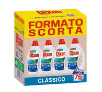 Dixan Liquido Classico Detersivo Lavatrice Formato Scorta (4 x 19 Lavaggi), Dete