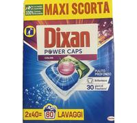DIXAN Power Caps COLOR Detersivo Lavatrice in Capsule - 80Lav (40x2)