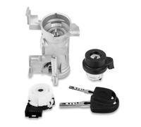 Dixhills Interruttore di accensione e avviamento, bloccasterzo, cilindro di blocco accensione con chiave compatibile con A1 A3 Q2 Q3 TT Alhambra Altea Superb III Golf sostituzione per 1K0905865