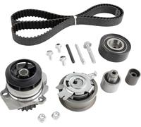 Dixhills Pompa acqua + set cinghie dentate di ricambio per A1 A3 A4 A5 A6 Q3 Q5 TT Altea 5P1 5P5 5P8 Ibiza Toledo Fabia Superb Roomster Transporter Passat Golf Polo numero di parte KP25649XS-1