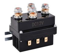 Dixhills Relè per argano elettrico 12 V 500 A, Manuale, Nero, Montaggio a pannello, Viti, Normalmente aperto