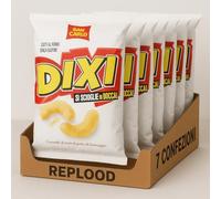 Dixi Cornetti di Mais al Gusto Formaggio - Snack Salato Senza Glutine Cotti al Forno - Leggeri e Croccanti, Si Sciolgono in Bocca - Ideali per Aperitivi, Party e Break - Confezione da 7 per San Carlo