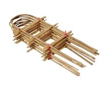 DIXIE STORE Scala di bambù Traliccio fatto di bastoncini di bambù per sostenere piante in vaso e sospese supporto per piante in legno di bambù traliccio di fiori 1 set x 10 pezzi 60 cm U-shape