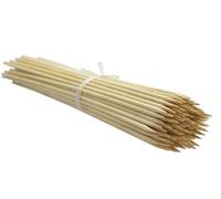 Dixiestore - Bastoncini di bambù naturale - Bastoncini di legno - Picchetti per piante rampicanti - Supporto per piante, fiori, tralicci, pomodori - Dimensioni 80 cm 6 mm 500 Pz.uk