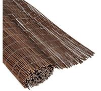 Dixiestore - Stuoie di vimini - Paravento per balconi - Paravento in vimini naturale con filo zincato - Canisse per terrazzi - Recinzione per giardini, balconi e terrazze, 1 x 5 m