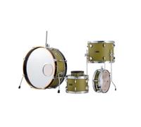 Dixon PODL520OG Little Roomer Shellset, batteria compatta in mogano, 5 pezzi, per studio, palco e concerti acustici, colore verde oliva