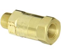 Dixon Valvola SCVM3 Valvola di ritegno di sicurezza in ottone, 3/8" NPT maschio x 3/8" ID tubo spinato 39-47 SCFM Flow