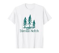 Dixville Notch New Hampshire Alberi rustici Foresta Woods Camp Maglietta